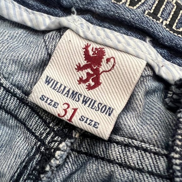 Williams Wilson Italy Women's Baggy Tapered Straight Leg Jeans‎ 26 X 33 - Picture 9 of 9